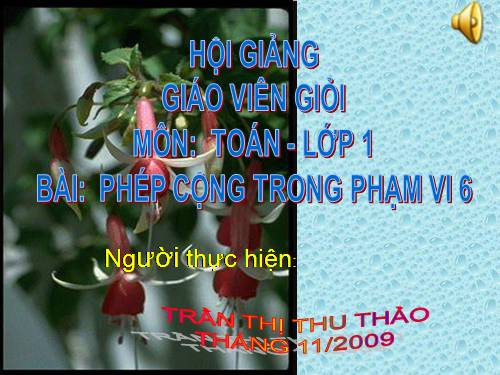 Phép cộng trong phạm vi 6