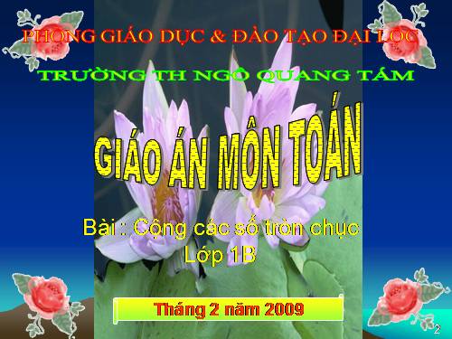 Cộng các số tròn chục