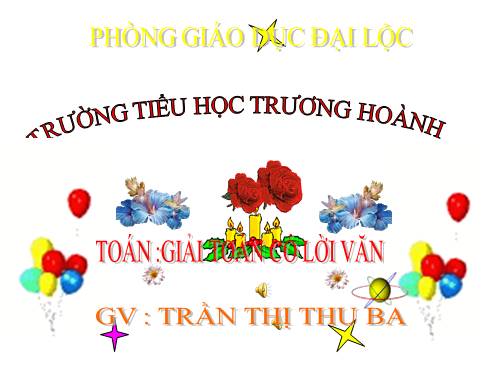 Giải toán có lời văn