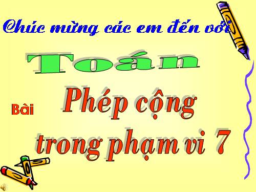 Phép cộng trong phạm vi 7