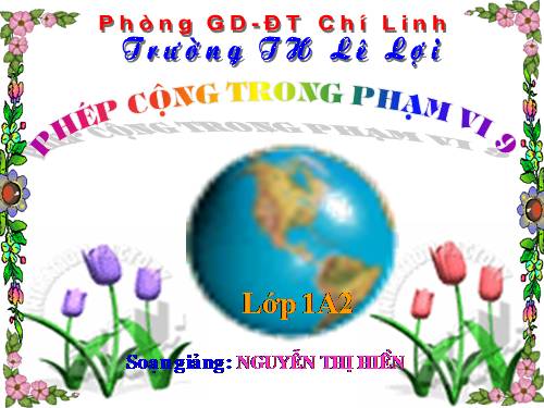 Phép cộng trong phạm vi 9