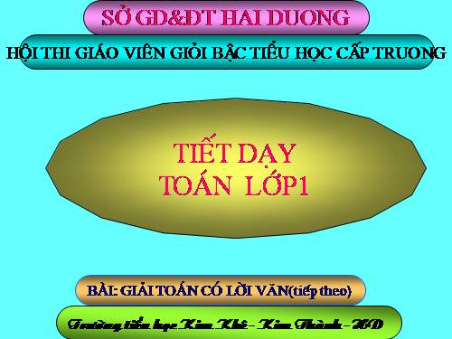 Giải toán có lời văn (tiếp theo)