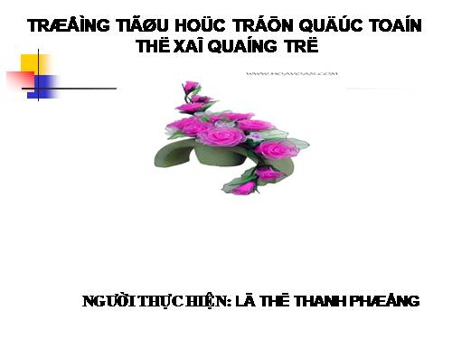 Phép trừ trong phạm vi 5