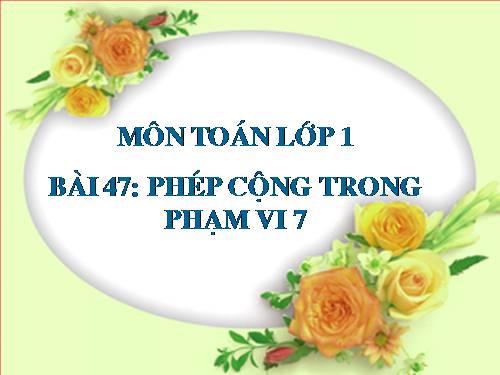 Phép cộng trong phạm vi 7