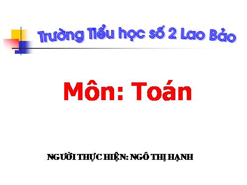 Phép trừ trong phạm vi 3