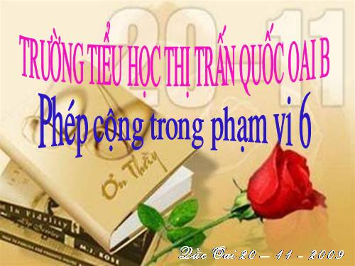 Phép cộng trong phạm vi 6