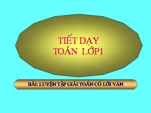 Bài toán có lời văn