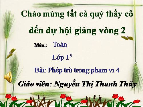 Phép trừ trong phạm vi 3