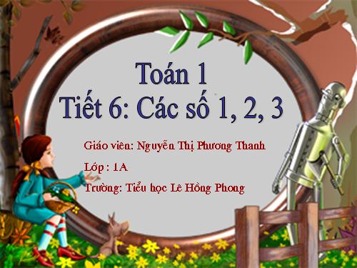 Các số 1, 2, 3
