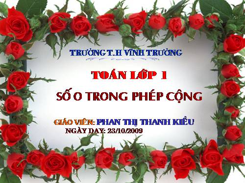 Số 0 trong phép cộng