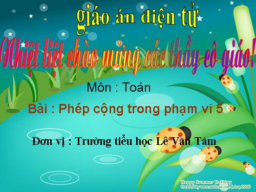 Phép cộng trong phạm vi 5