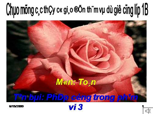 Phép cộng trong phạm vi 3