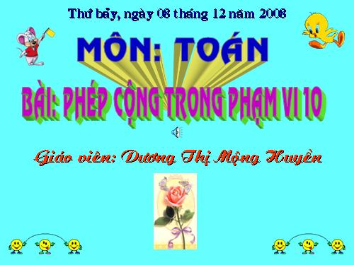 Phép cộng trong phạm vi 10