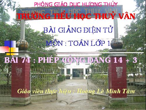 Phép cộng dạng 14+3