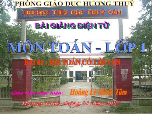 Bài toán có lời văn