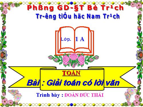 Giải toán có lời văn