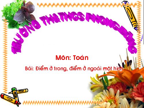 Điểm ở trong, điểm ở ngoài một hình