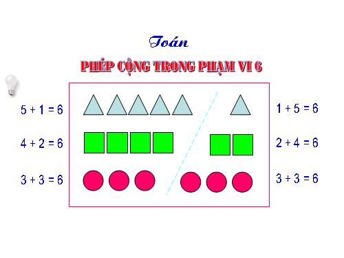 Phép cộng trong phạm vi 6