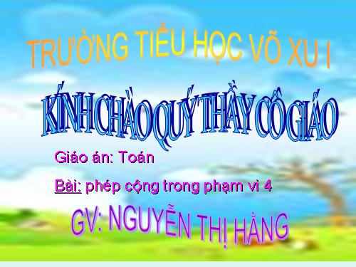 Phép cộng trong phạm vi 4