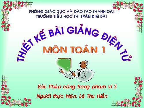 Phép cộng trong phạm vi 3