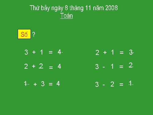 Phép trừ trong phạm vi 4