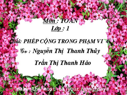 Phép cộng trong phạm vi 4