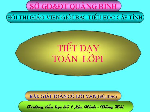 Giải toán có lời văn (tiếp theo)