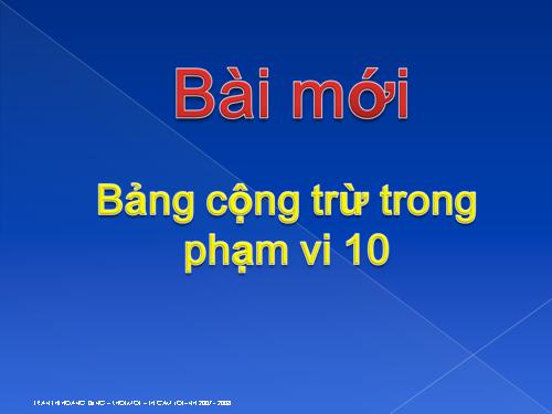 Phép cộng trong phạm vi 10