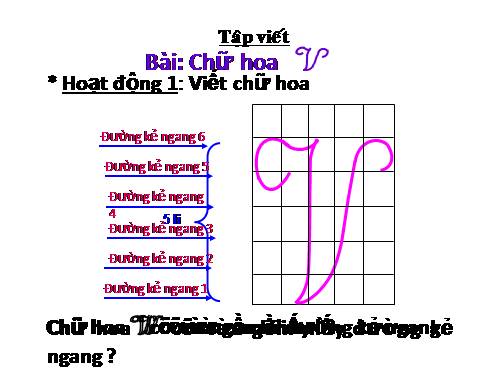 Tuần 25. Chữ hoa: V