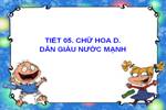 Tuần 5. Chữ hoa: D