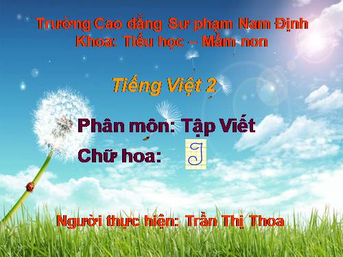 Tuần 11. Chữ hoa: I