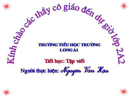 Tuần 1. Chữ hoa: A