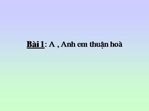 Tuần 1. Chữ hoa: A