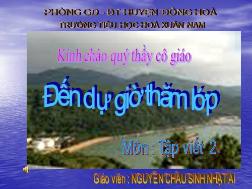 Tuần 26. Chữ hoa: X