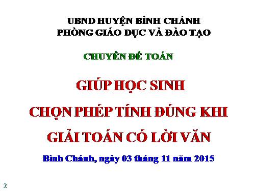 chuyê đề