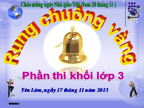 RUNG CHUONG VAN KHOI 3(DIP 20.11)