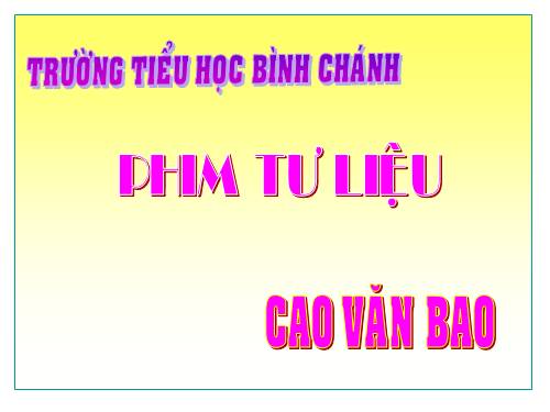 Tư liệu lop 3