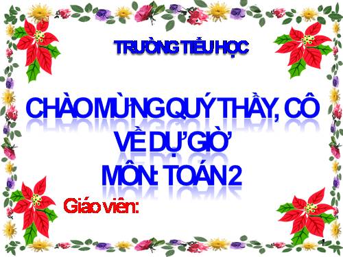 TOÁN LỚP 2 TUẦN 19