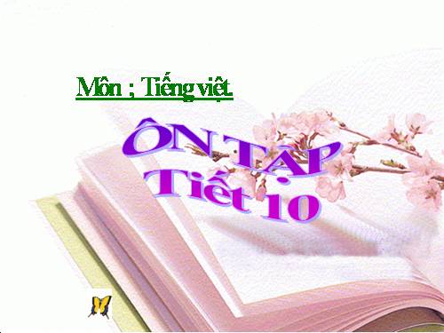 Tiếng việt 2. Tuần 27 (Ôn tập Tiết 10)