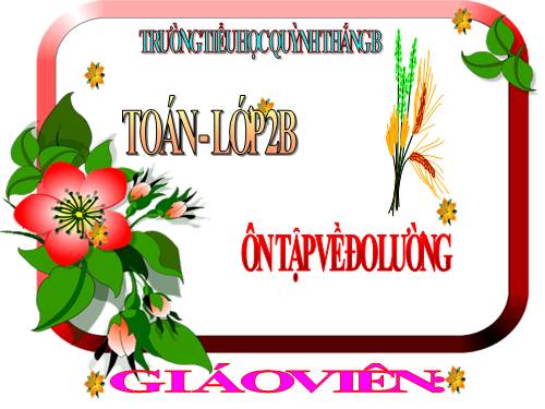 Toán  2. Tuần 17