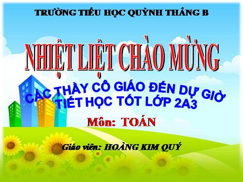 Toán  lớp 2.