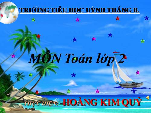 Toán lớp  2.