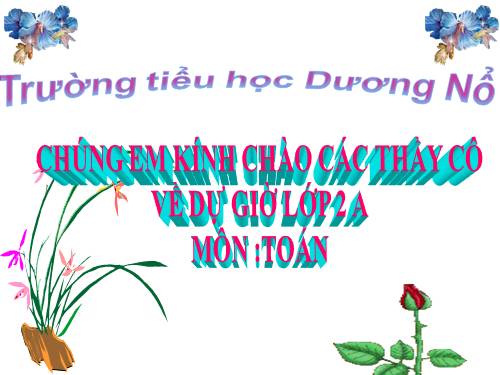 Bài giảng lớp 2