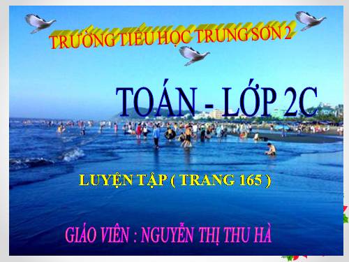 Luyện tập - trang 165