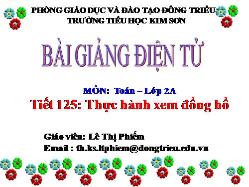 Thực hành xem đồng hồ