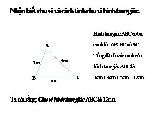 Chu vi hình tam giác - Chu vi hình tứ giác