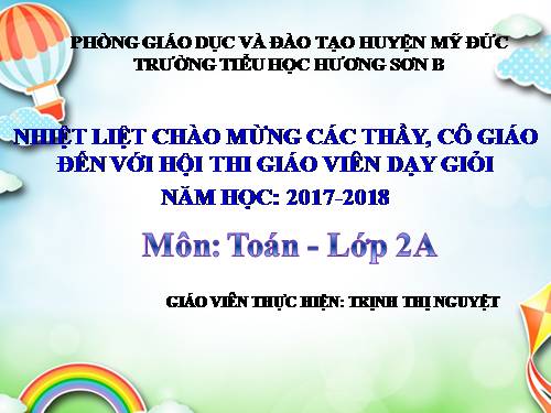 luyện tập toán lớp 2