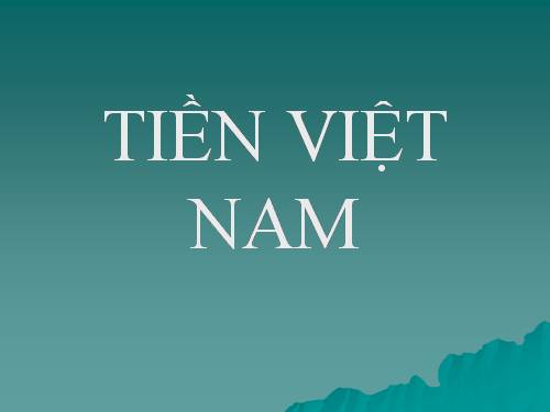 Tiền Việt Nam