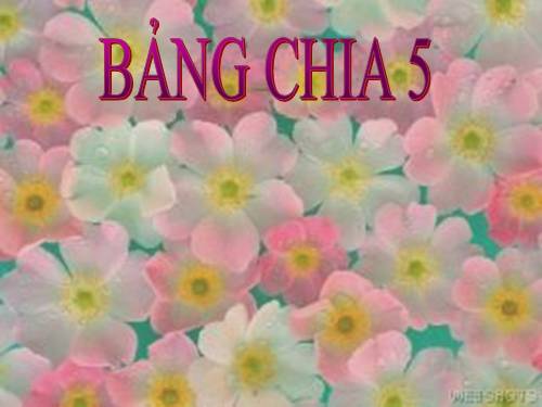 Bảng chia 5