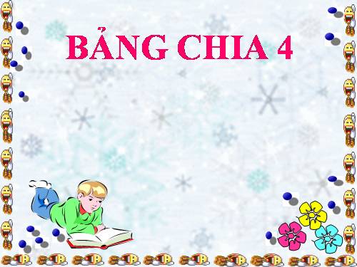 Bảng chia 4